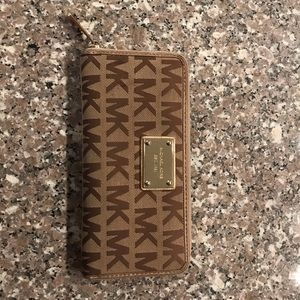 Michael Kors Monogram Print Wallet Brown/Tan